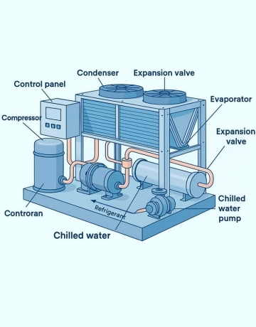 Sửa chữa chiller tại Vsip